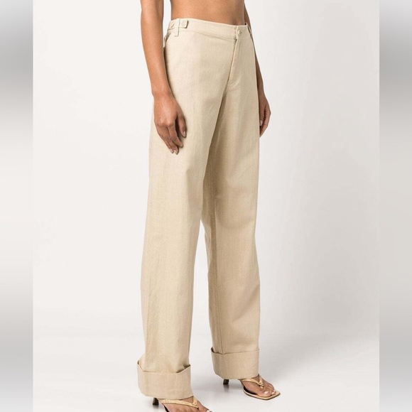 Jonathan Simkhai standard size 6 womens cuffed pants. NEW WITH TAGS - Picture 8 of 9